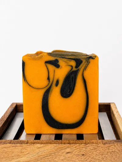 Savon Anti-Tache Sahel — Carotte, Curcuma & Acide Kojique